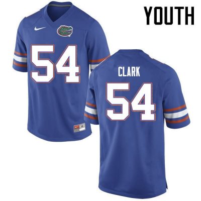 Youth Florida Gators #54 Khairi Clark NCAA Nike Blue Authentic Stitched College Football Jersey XEF3062ID